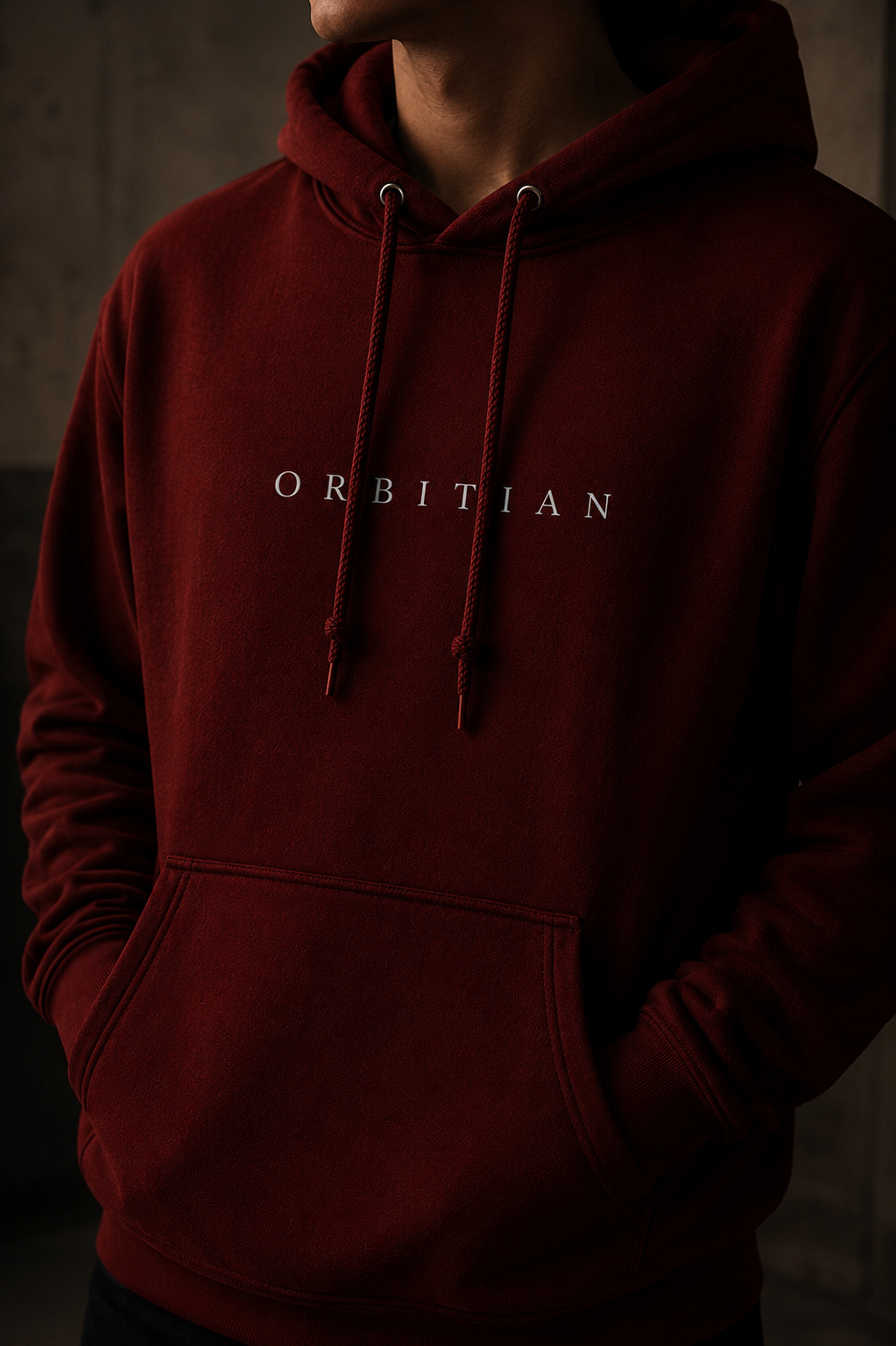 Sudadera roja Orbitian